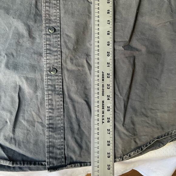 Roundtree & Yorke Men’s Long Sleeve Button Down Shirt size 2XL, Gray - Picture 5 of 10